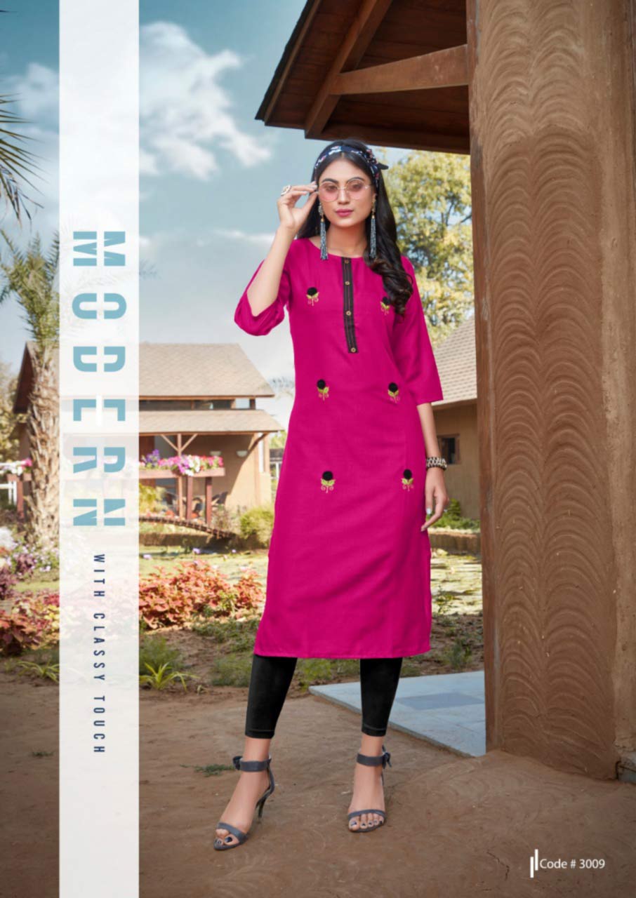 Blend Vol-3 Cotton Embroidery Kurti Catalog Blend Vol-3 Cotton Embroidery Kurti Catalog